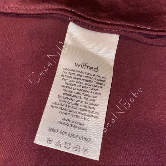 ❤️ ARITZIA Spiced Burgundy (Bordeaux Wine) - M - Only Cowl Slip - COWLNECK DRESS - Picture 15 of 16